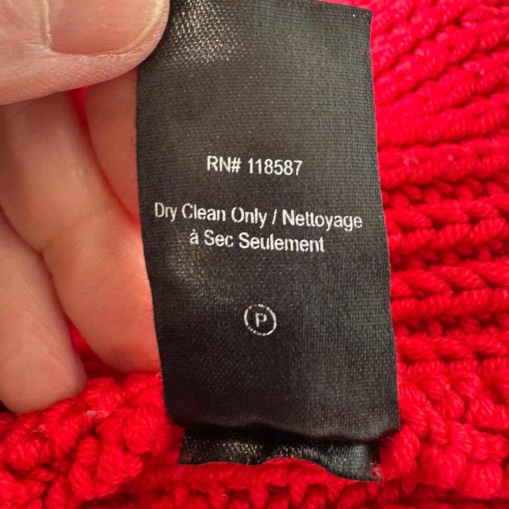 Jason Wu Red Turtleneck Sweater MEDIUM Slouchy So… - image 8